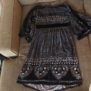 BCBG MAXAZRIA velour dress